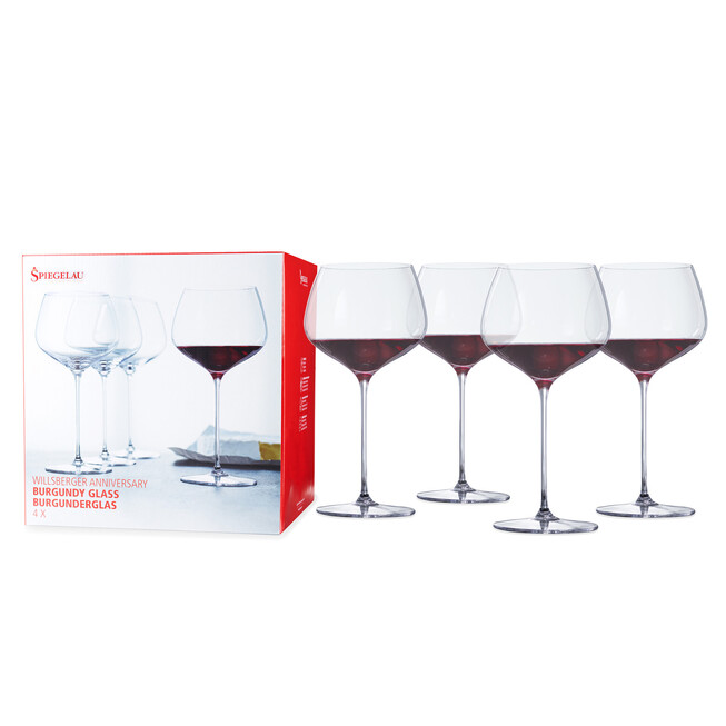 Spiegelau 4 - Piece 22.6oz. Lead Free Crystal Red Wine Glass Stemware Set