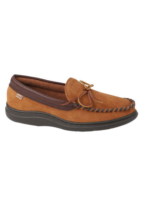 L.B. Evans Atlin Terry Lined Moccasin Slippers | Woman Within