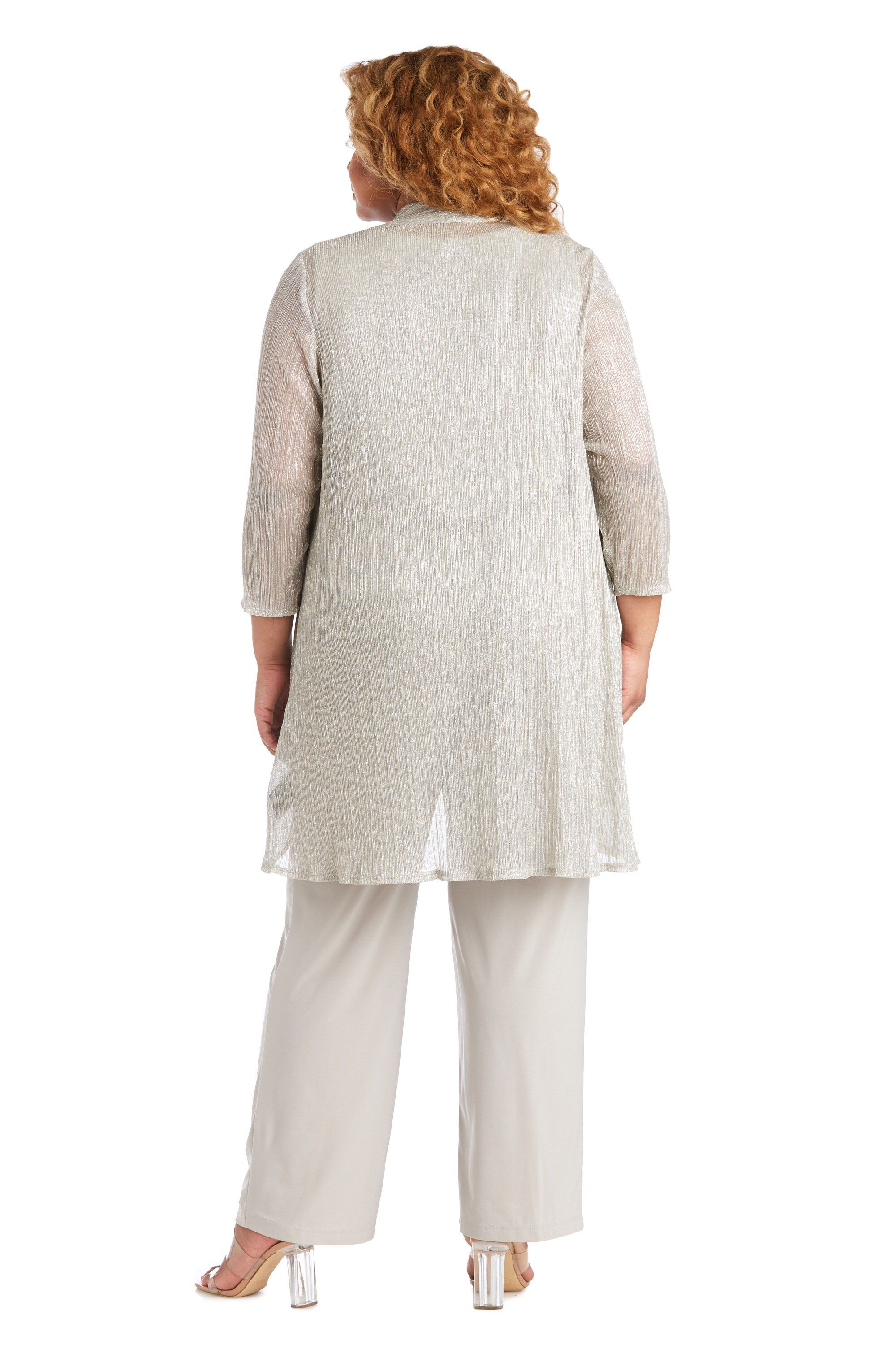 Shop Women's Plus Size Crinkle Duster Pant Set Online – SleekTrends
