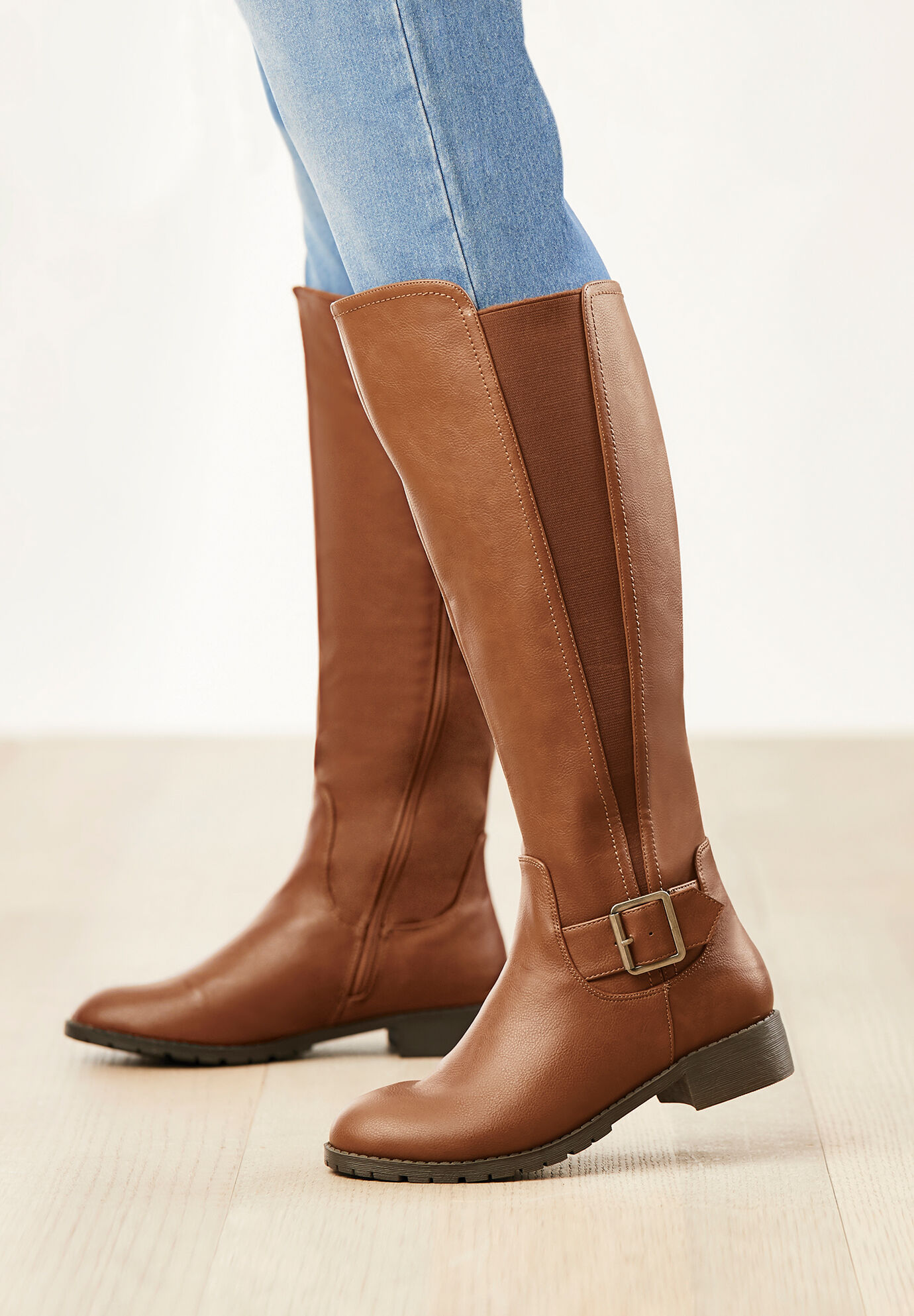 woman wide calf boots