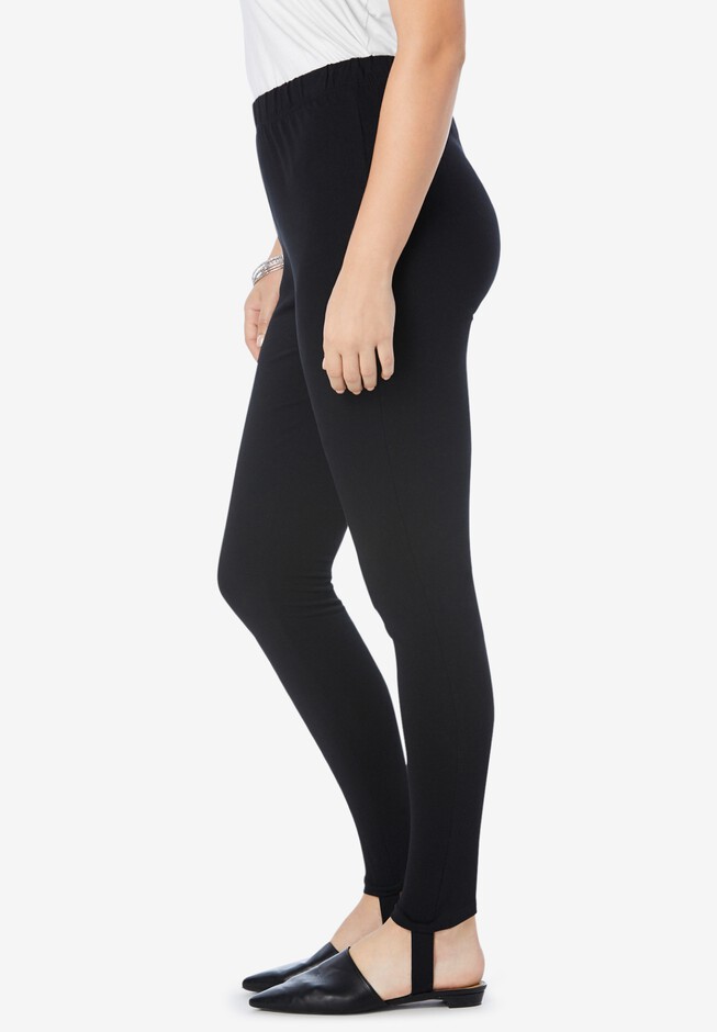 Stretch Cotton Embroidered Legging