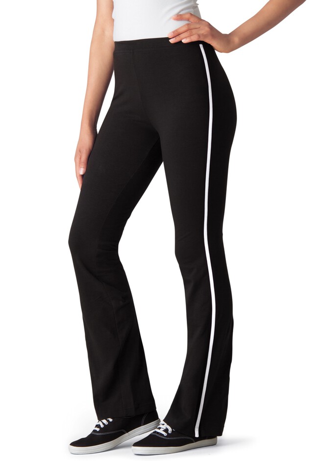 Woman Within Women's Plus Size Stretch Cotton Bootcut Yoga Pant, Black, 6X-Large  Plus Tall : : Clothing, Shoes & Accessories