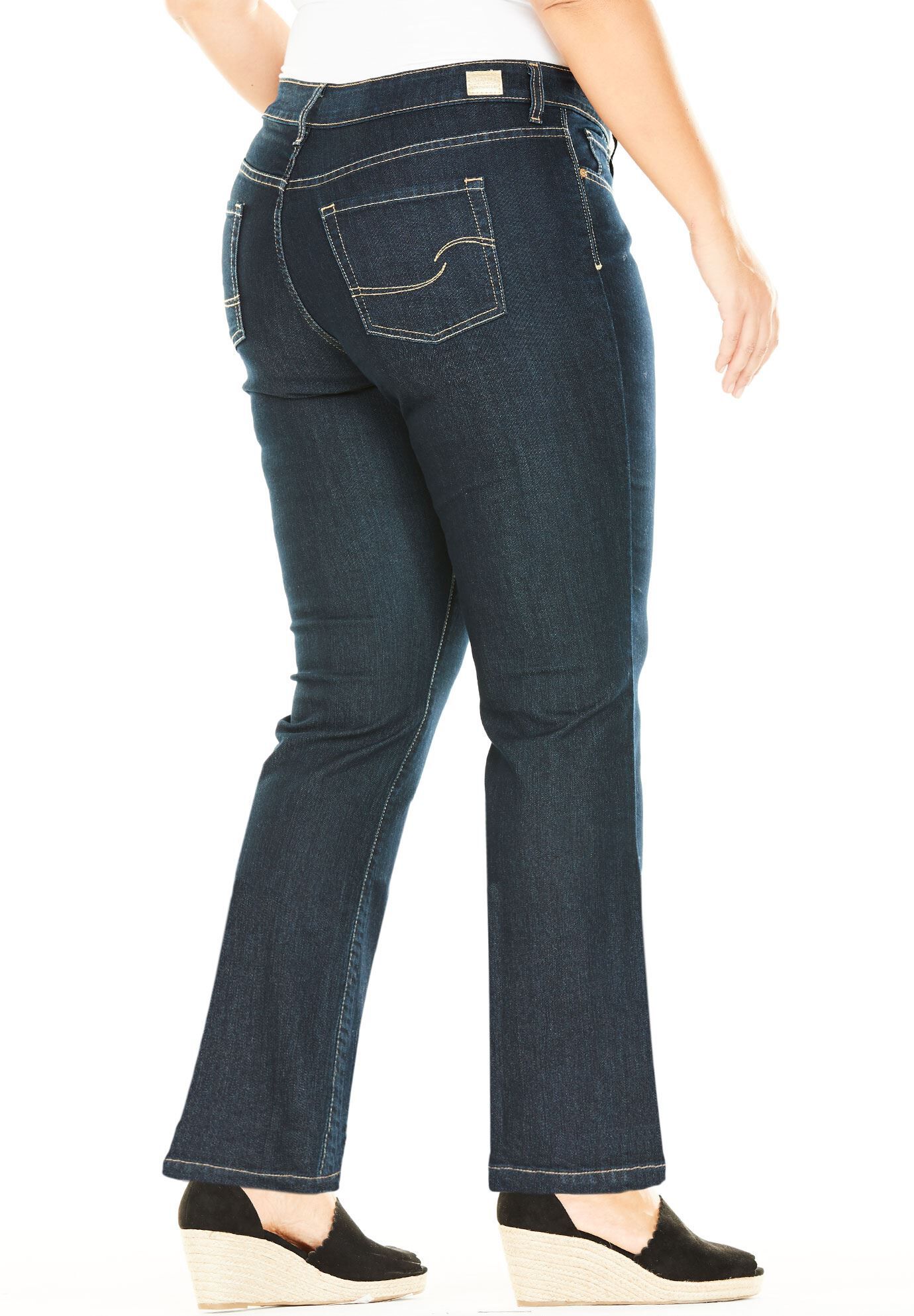 Totally Shaping Pull-On Boot Cut Jeans 