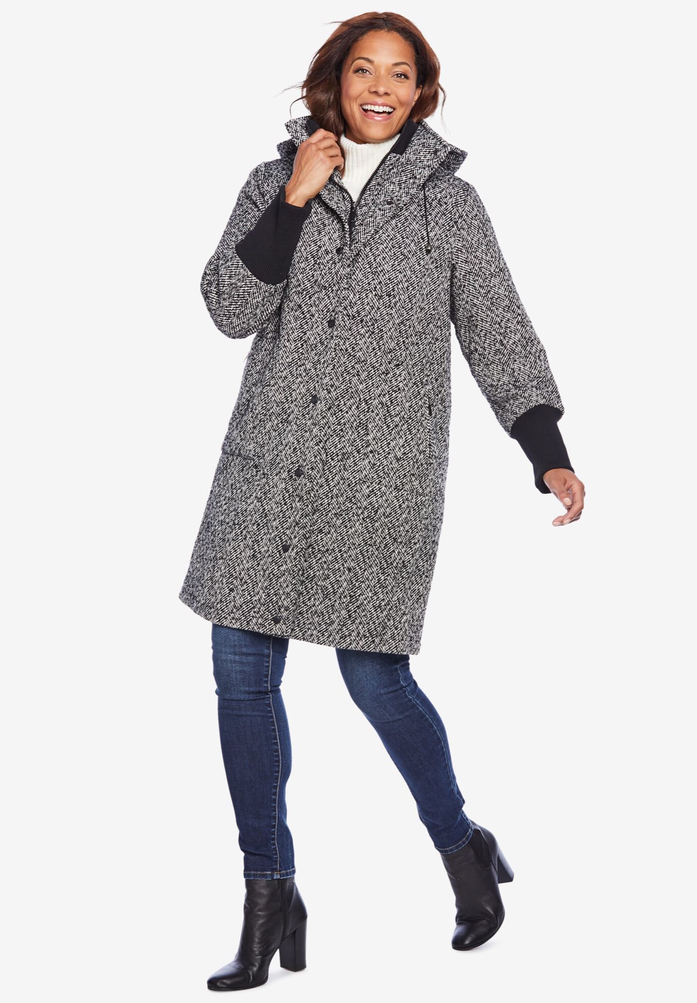 woman within wool coats