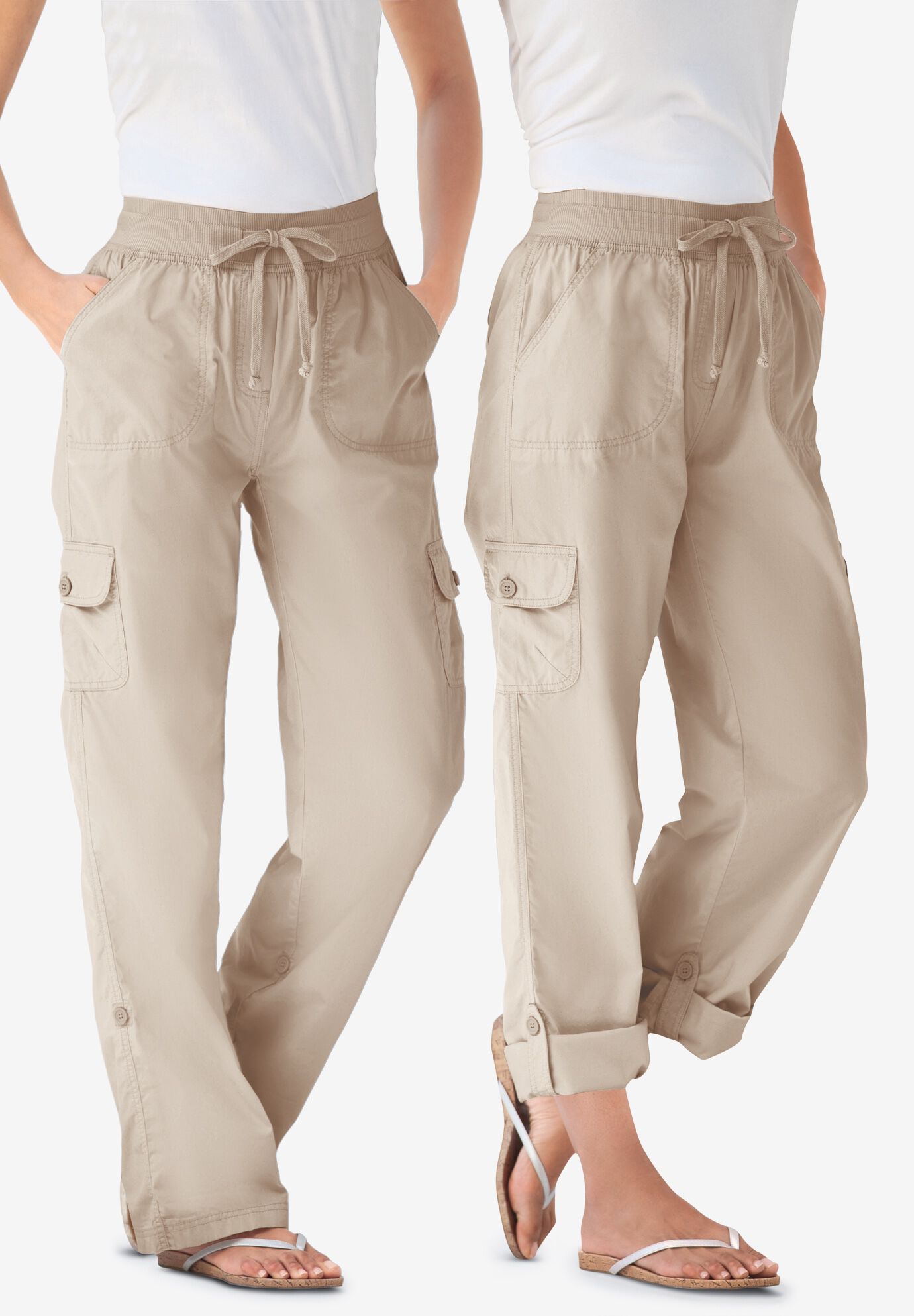 womens khaki utility trousers