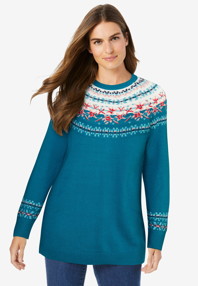 Fair Isle Knit Sweater | Woman Within