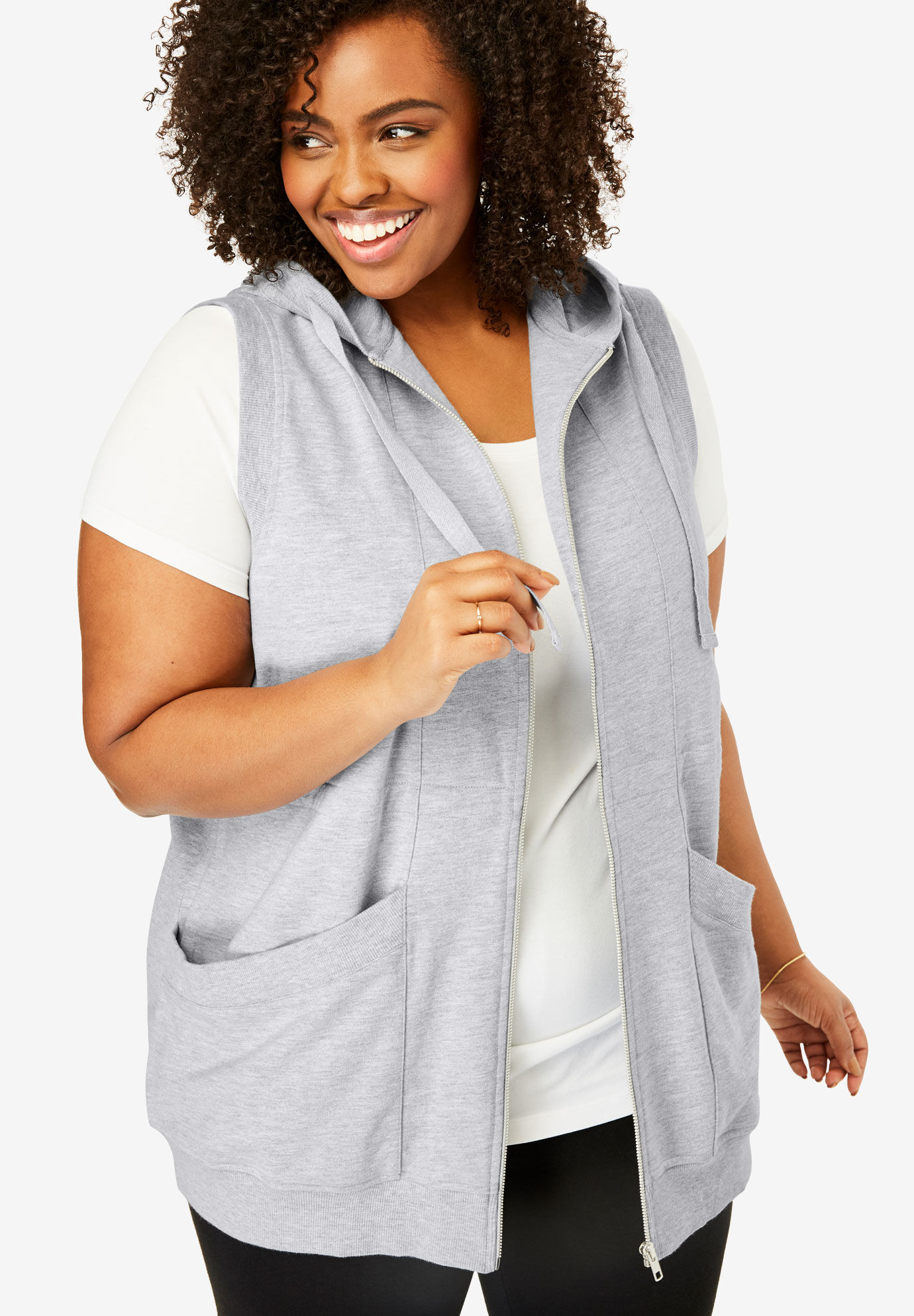 plus size hoodie tunic