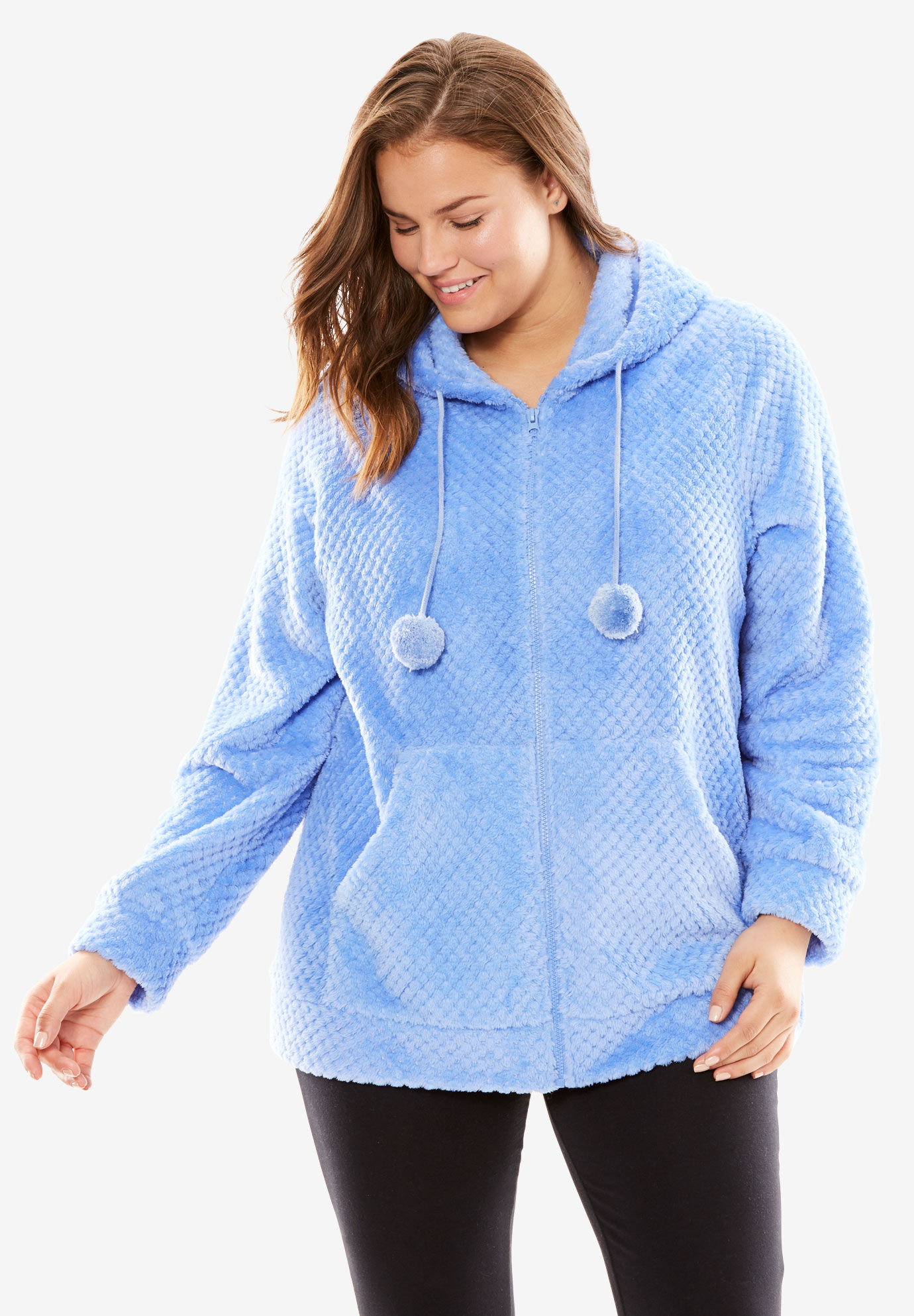 hooded bed jacket