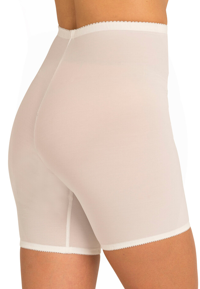 Womens White Nylon/Spandex Shapewear Garter Belt Medium Shaping (3X/36) NEW  