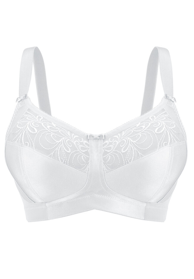 EXQUISITE FORM 5100514 Fully Soft Cup Wireless Full-Coverage Bra with Back  Closure, Nude, 36C : : Clothing, Shoes & Accessories