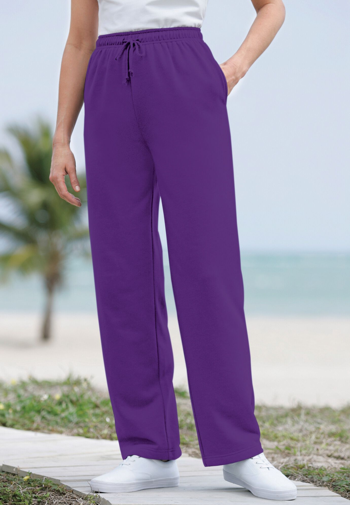 women's plus size fleece pants