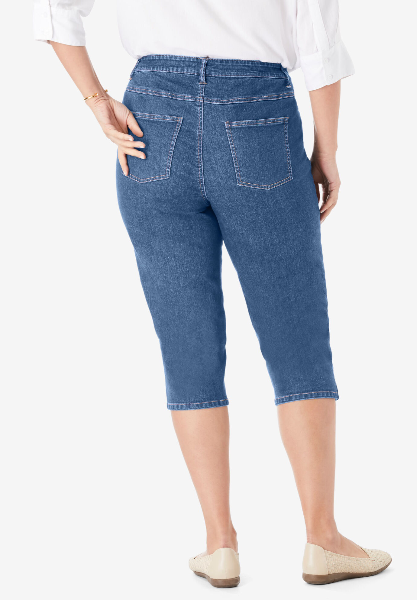 Stretch sale capris jeans