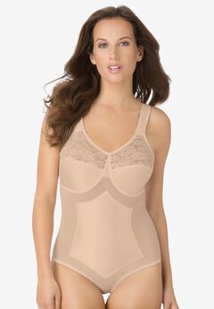 Buy Bali womens lace n smooth body briefer bodysuit shapewear rosewood  Online