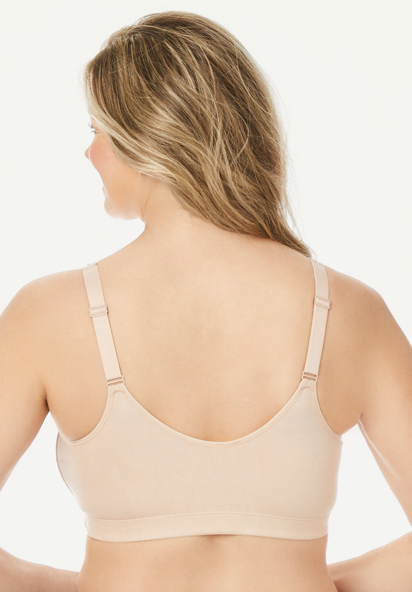 18 Hour Cotton Comfort Front & Back Close, Easy On & Easy Off Bra