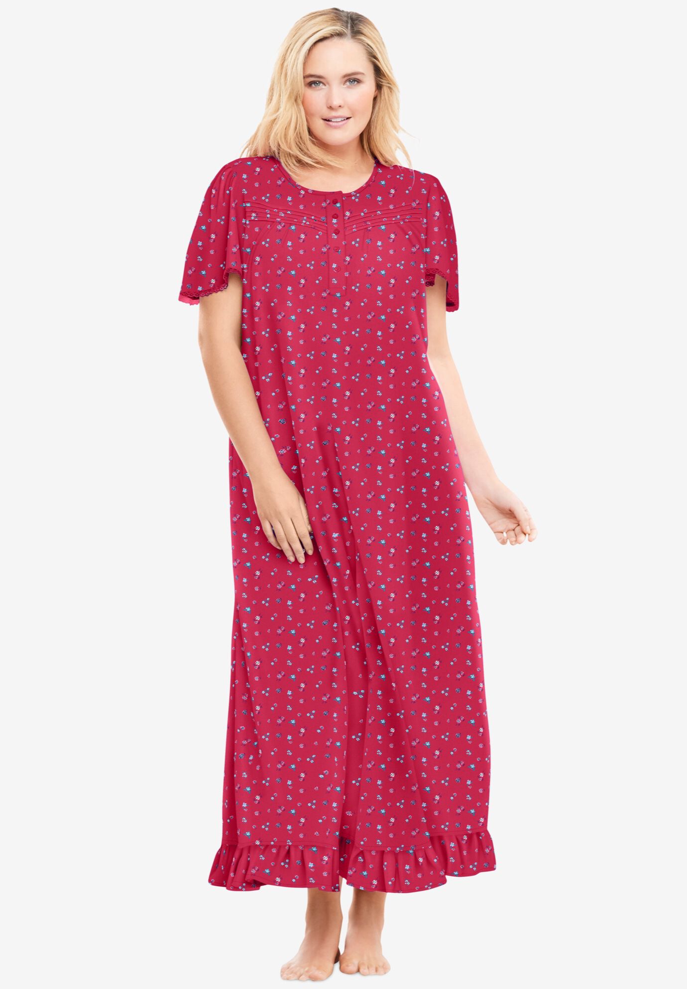 women's plus size long nightgowns