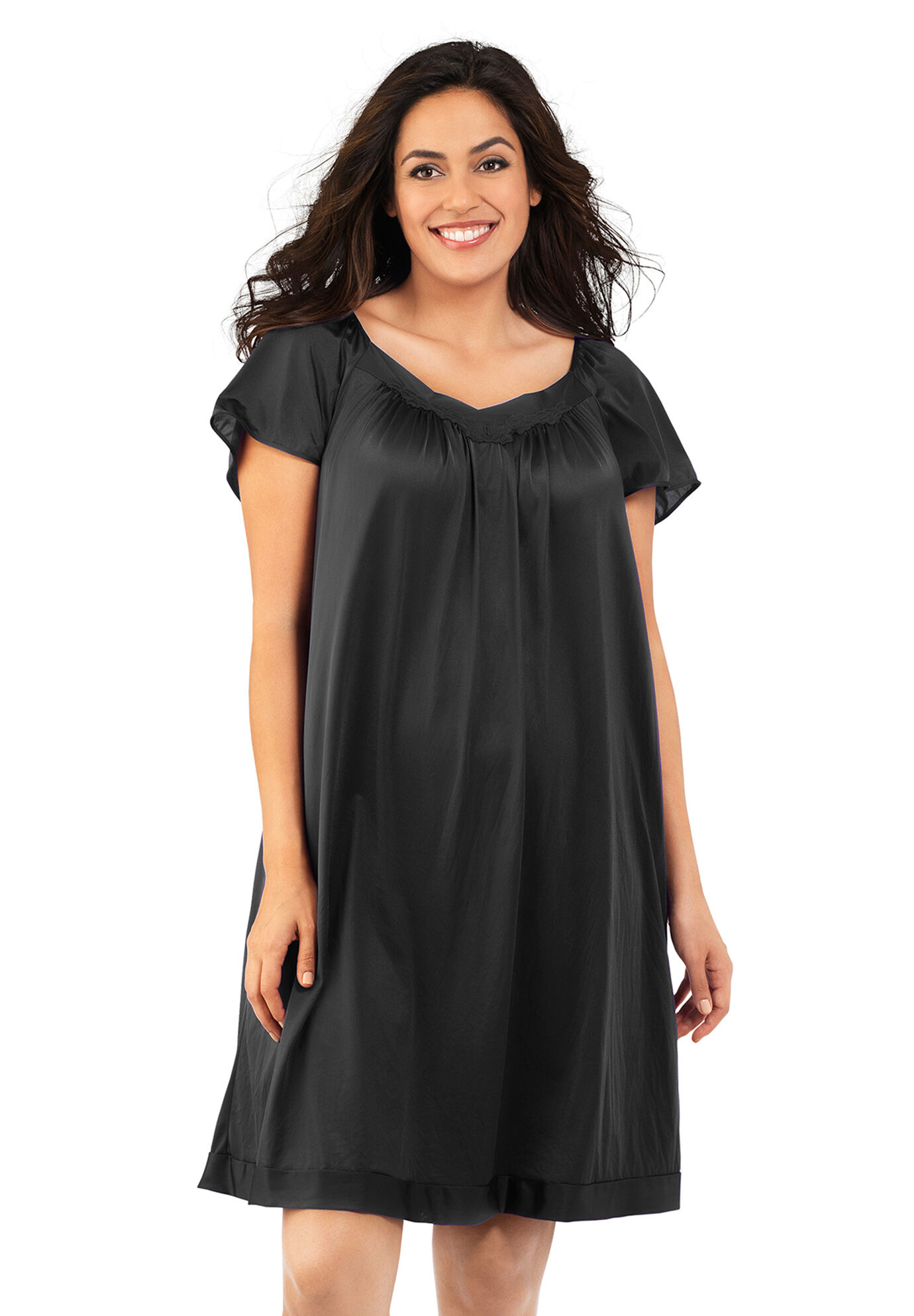 Exquisite Form® Flutter Sleeve Sleep Gown | Woman Within