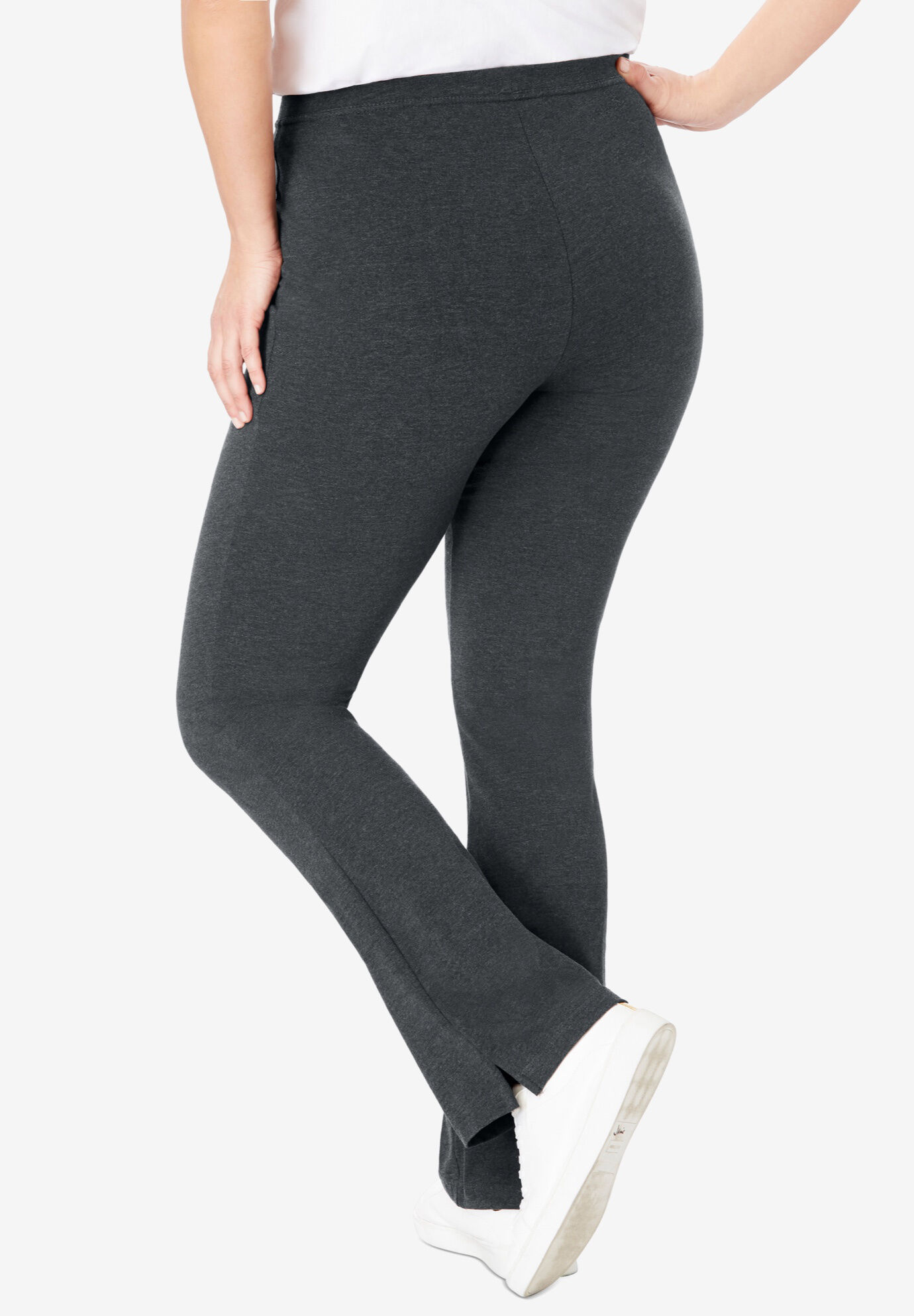 Stretch is Comfort Womens Plus Size Cotton Yoga Pants  Stretch Is Comfort
