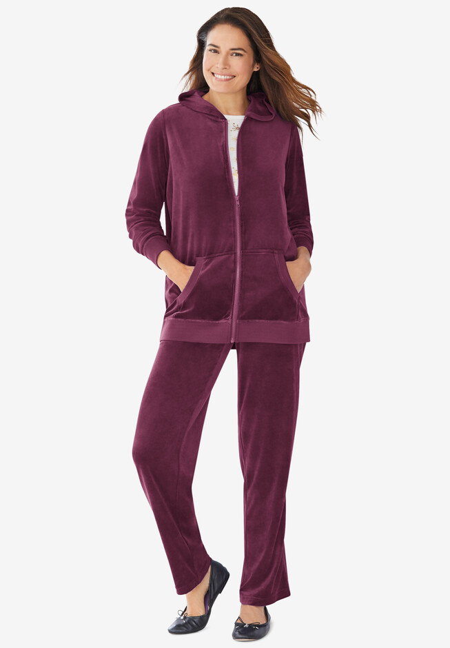Woman Within Velour Athletic Sweatshirts for Women