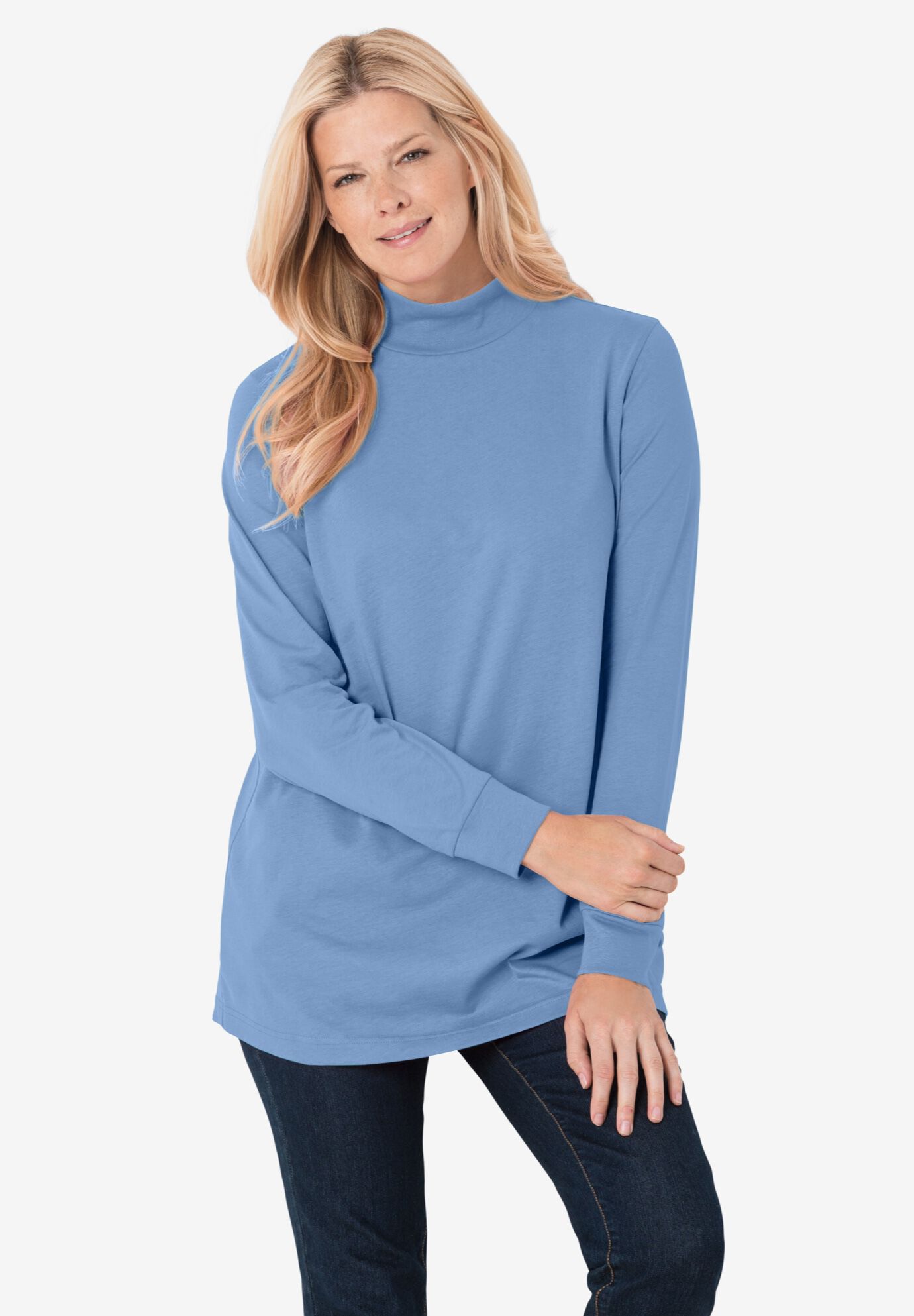 Perfect LongSleeve Mockneck Tee﻿