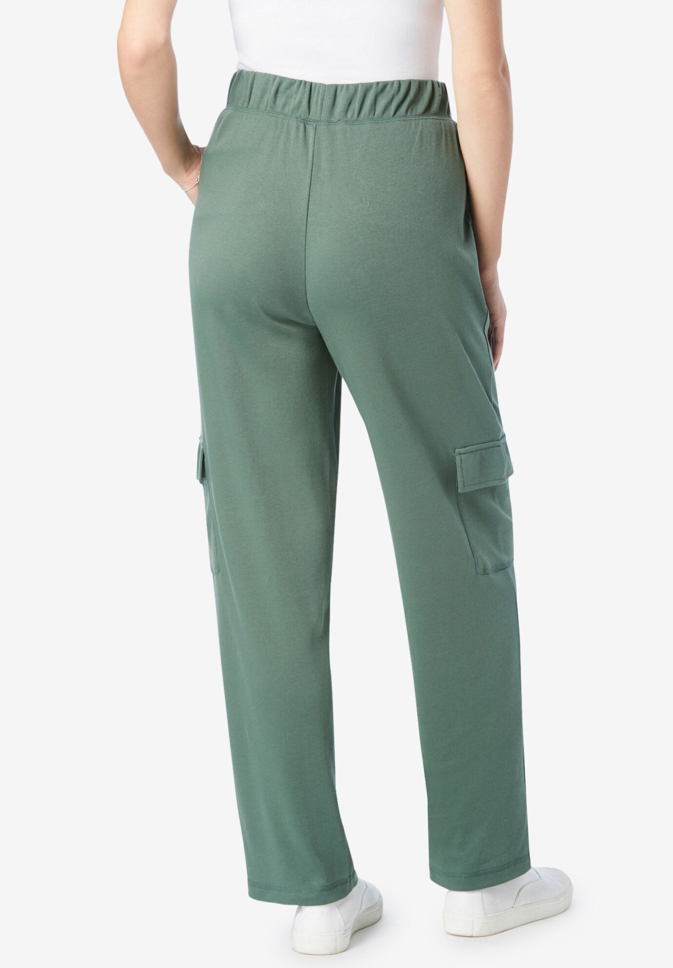 Pull-On Knit Cargo Pant | Woman Within