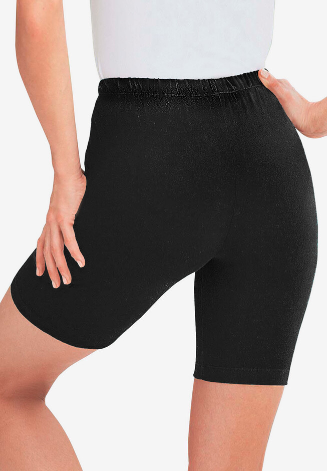 Clearance! Womens Biker Shorts Leggings Mid Thigh Cotton Thick