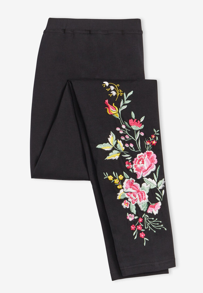Johnny Was Flower Adara Legging Embroidery Leggings Pant BLACK NEW– Bag  Lady Shop