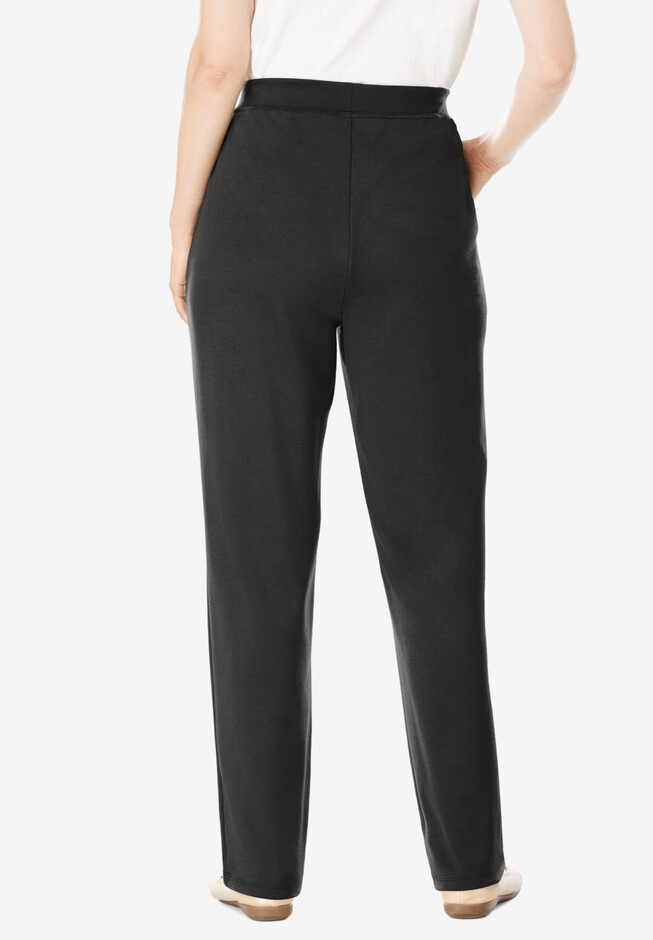 Laura, Pants & Jumpsuits, New Laura Modern Straight Tummy Control Dress  Pants Black Sz 4 P