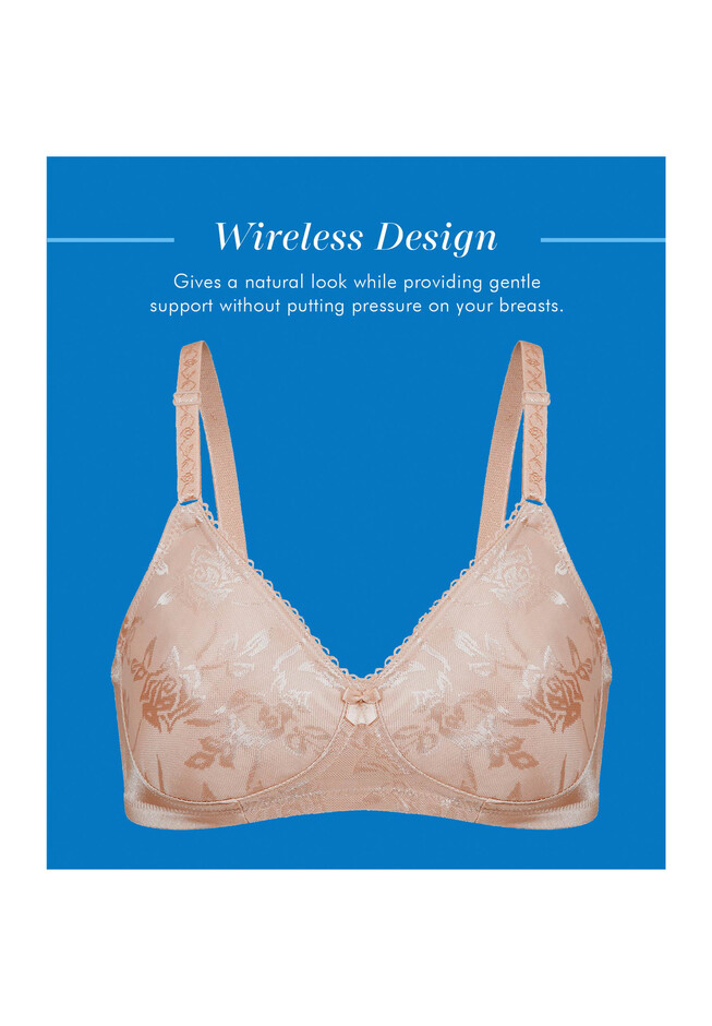 Buy Lyra Padded Non-Wired Full Coverage Cami Bra (Pack of 2