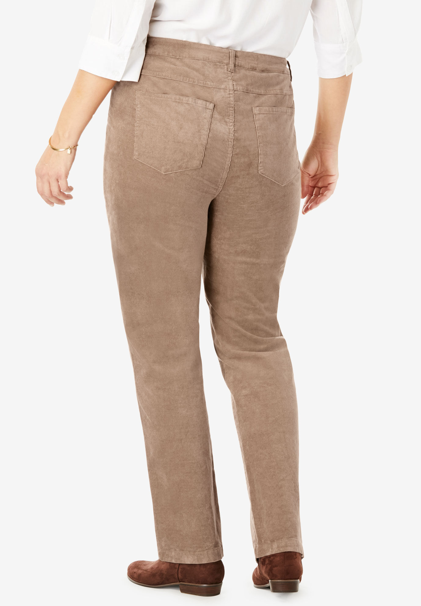 women's petite corduroy pants elastic waist