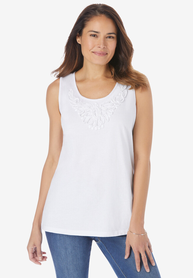 Beaded Tank Top | Woman Within