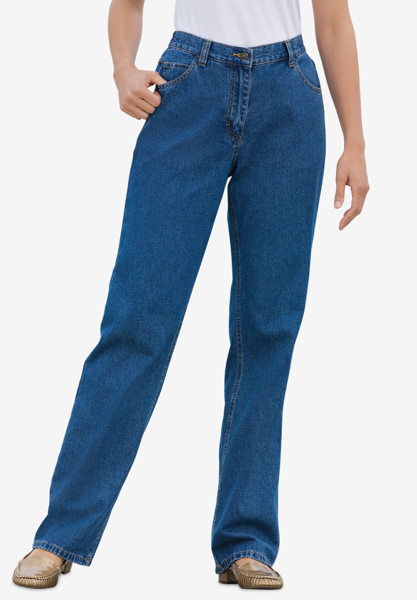 Women's Double L® Jeans, Ultra High-Rise Comfort Waist Tapered Leg | Jeans  at L.L.Bean