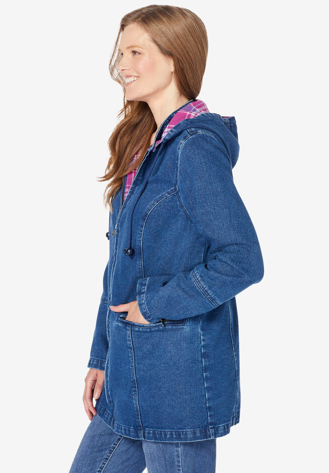 Flannel-Lined Denim Jacket