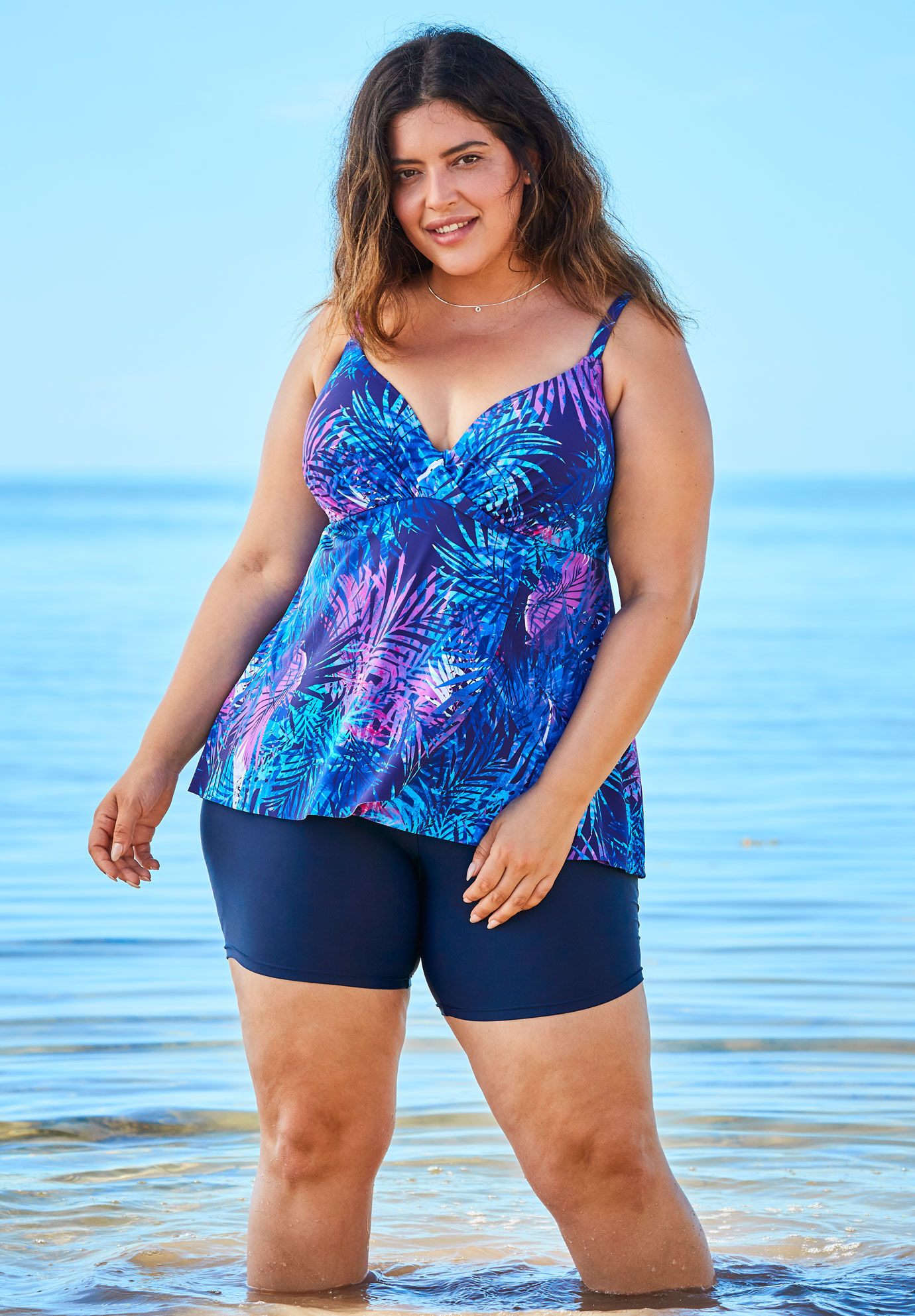 plus size swimwear with bra support