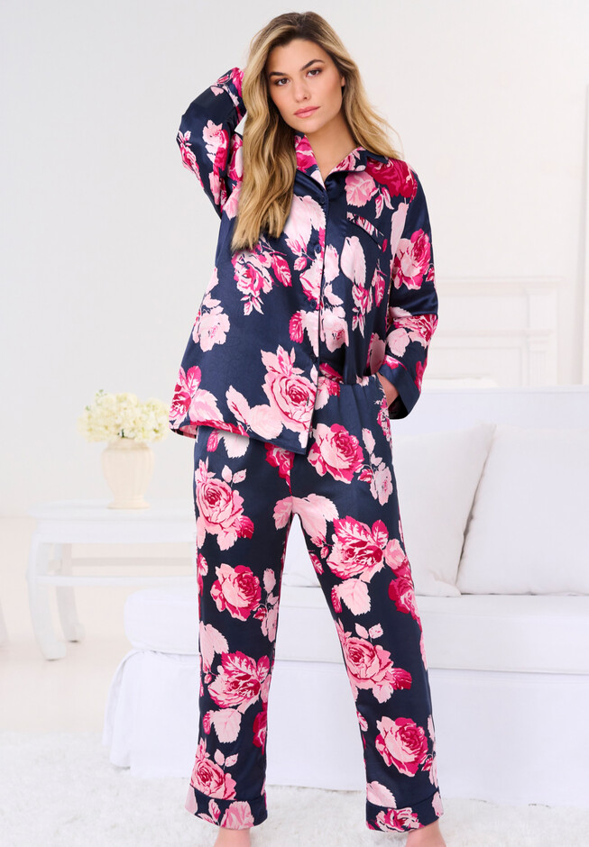 Ellos Women's Rib Trim Sleep Leggings Pajamas