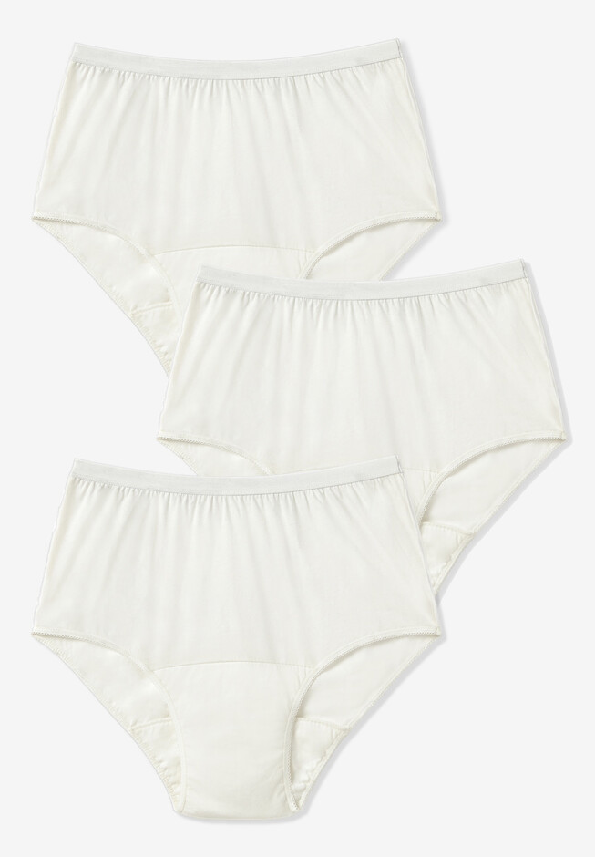 Hanes Women's 3 Pairs Body Toner Mid Thigh Briefs Underwear