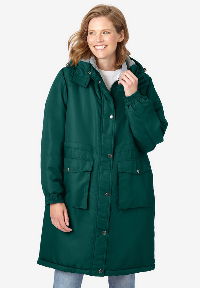 Long Microfiber Parka | Woman Within
