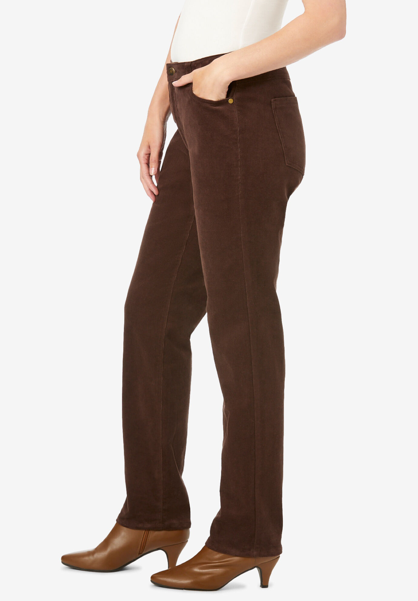women's plus size bootcut corduroy pants