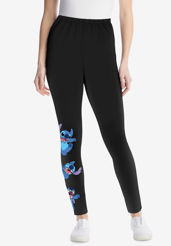 Plus Stitch Sports Leggings with Phone Pocket (Color : Black, Size : X-Large)  : : Clothing, Shoes & Accessories