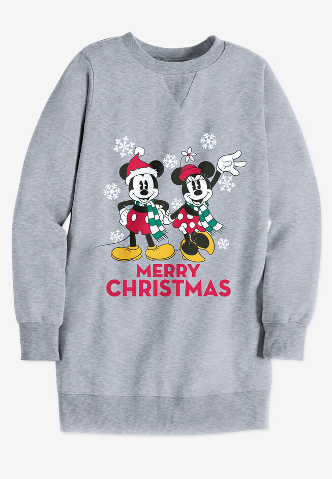 Disney Women's Fleece Heather Gray Sweatpants Mickey Mouse and Friends