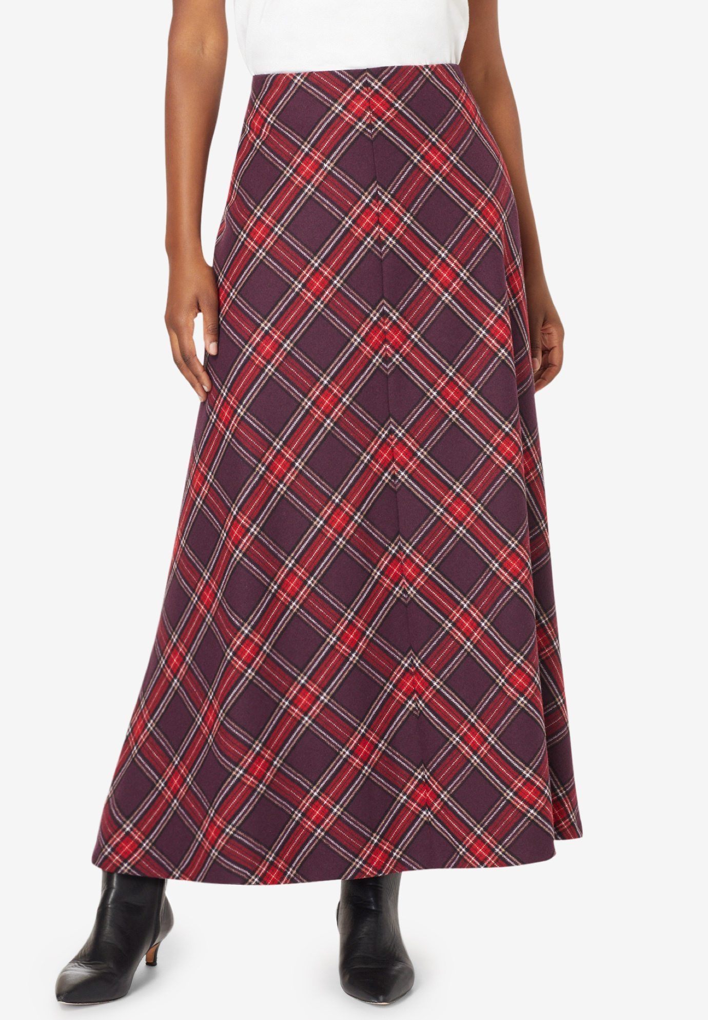 Wool Blend Maxi Skirt Woman Within