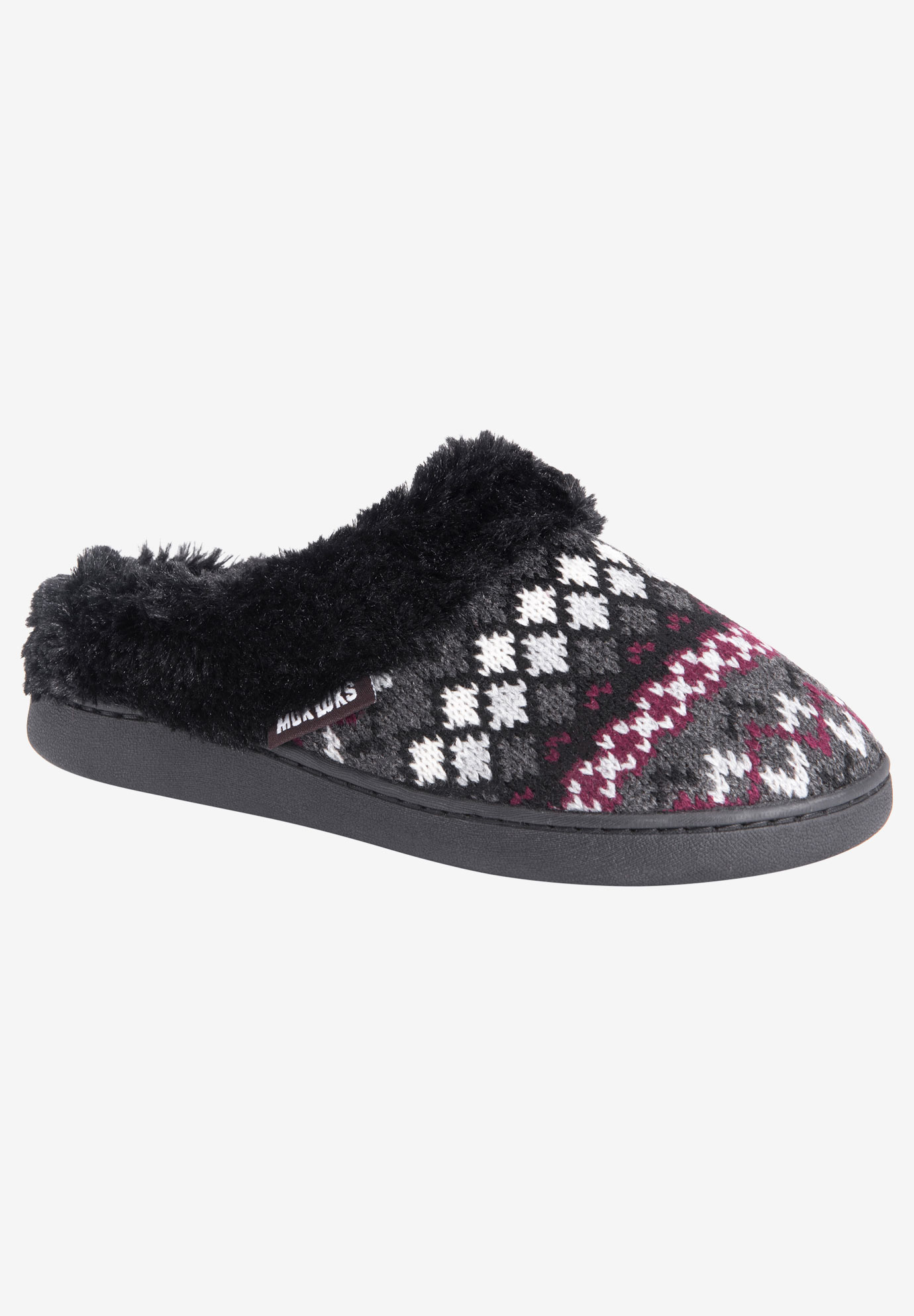 Suzanne Clog Slipper by Muk Luks| Plus Size Slippers | Woman Within