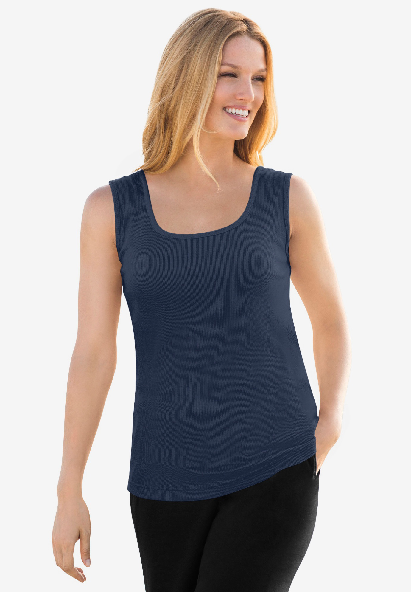 Rib Knit Tank Woman Within