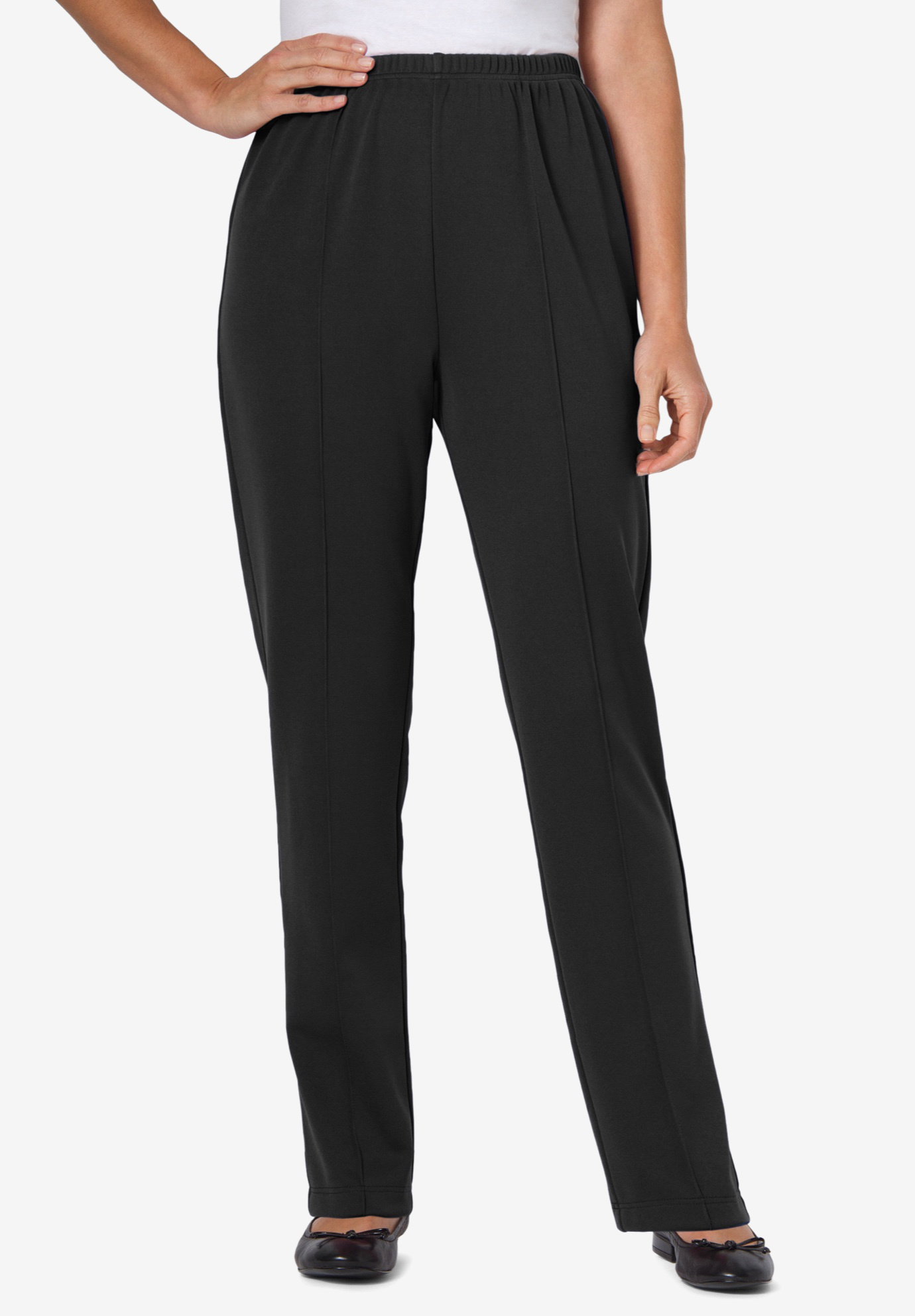 ElasticWaist Soft Knit Pant Woman Within