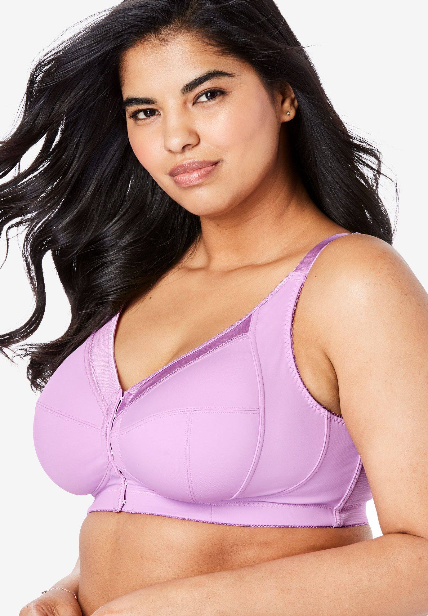 Front Hook Wireless Posture Bra By Comfort Choice® Plus Size Front Closure Bras Woman Within