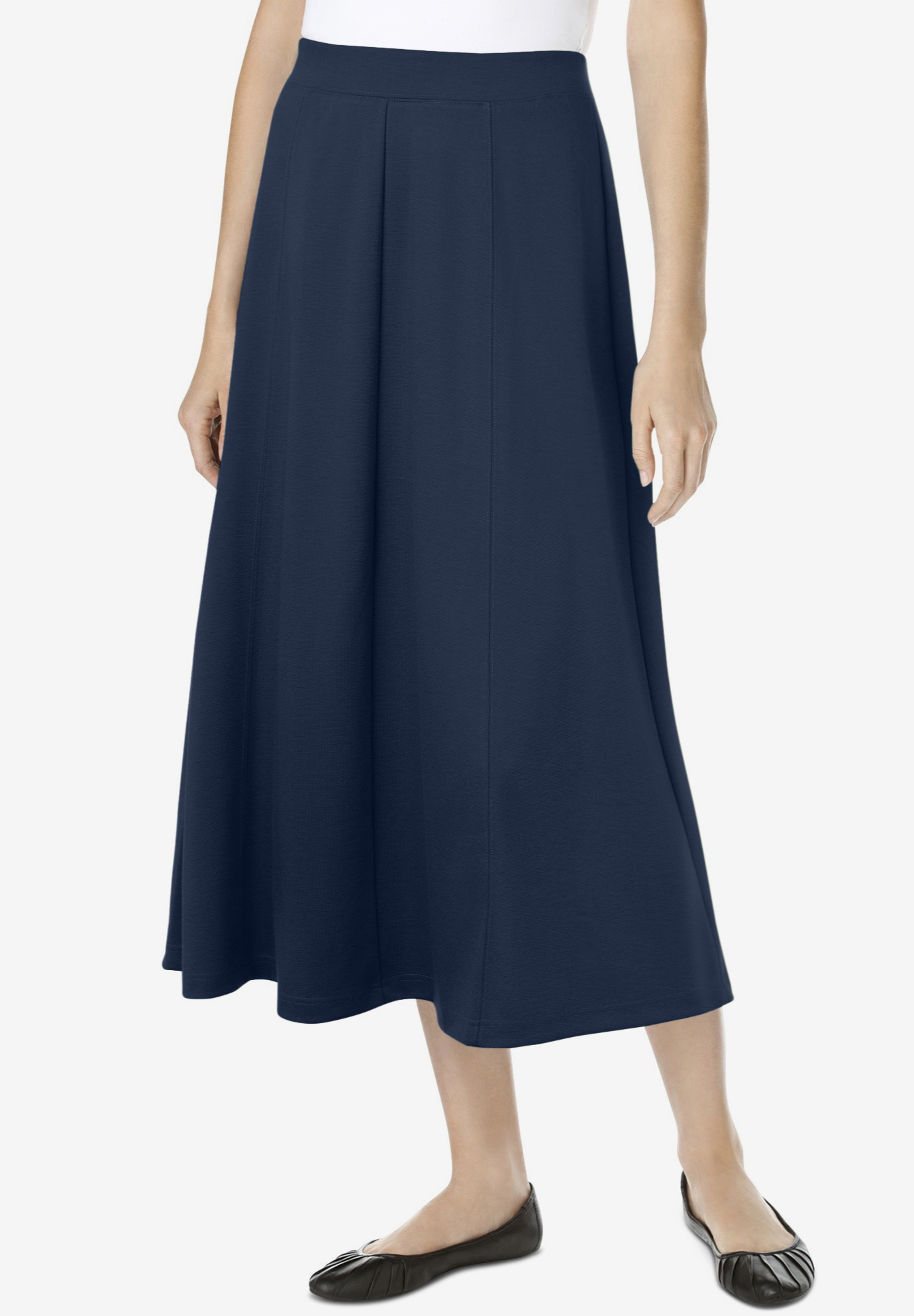 Ponte Knit ALine Skirt Woman Within