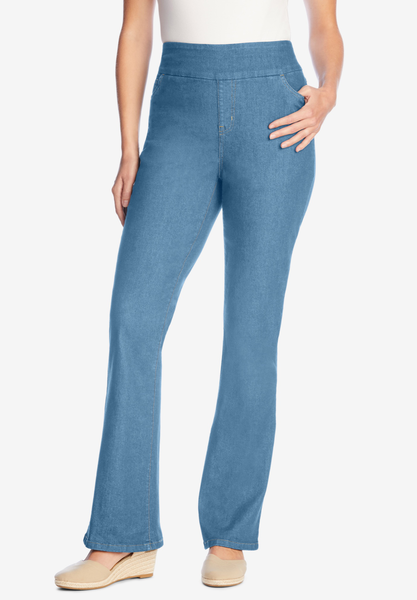 pull on bootcut jeans