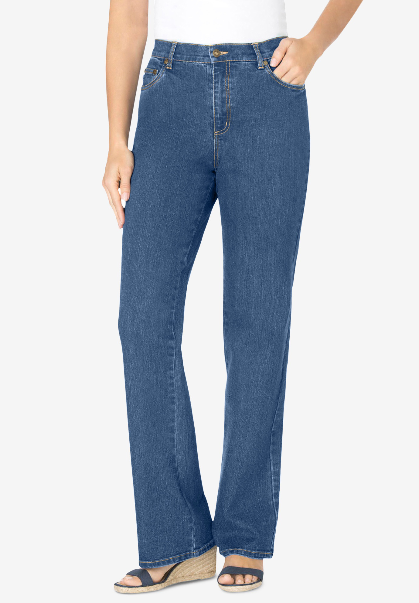Bootcut Stretch Jean| Plus Size Bootcut & Wide Leg Jeans | Woman Within