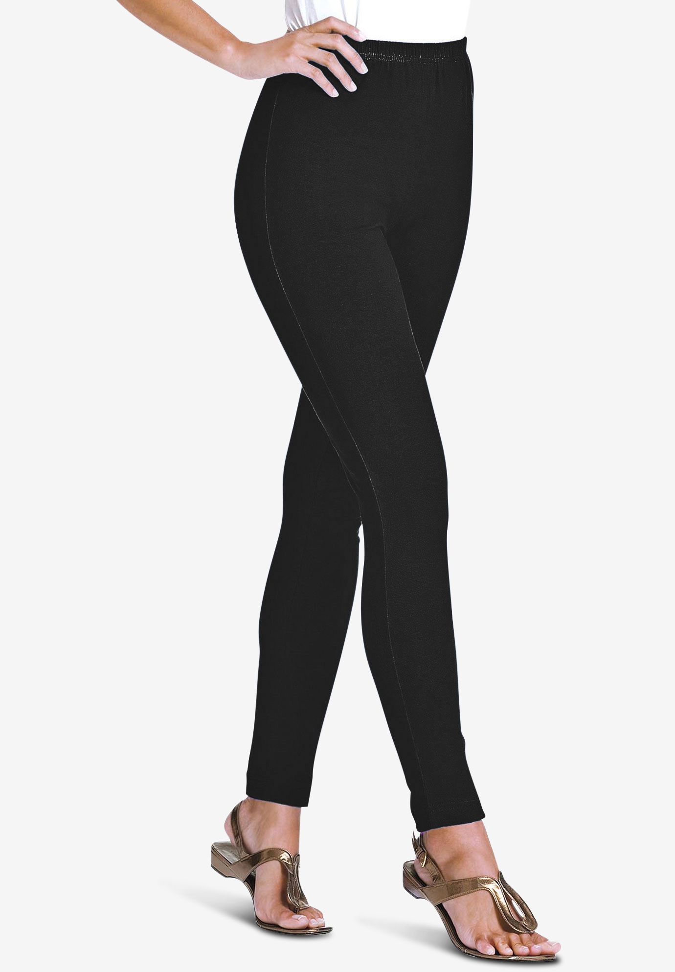 Heather Gray Womens Plus Size Full Length Cotton Leggings Size X-Large -  Walmart.com