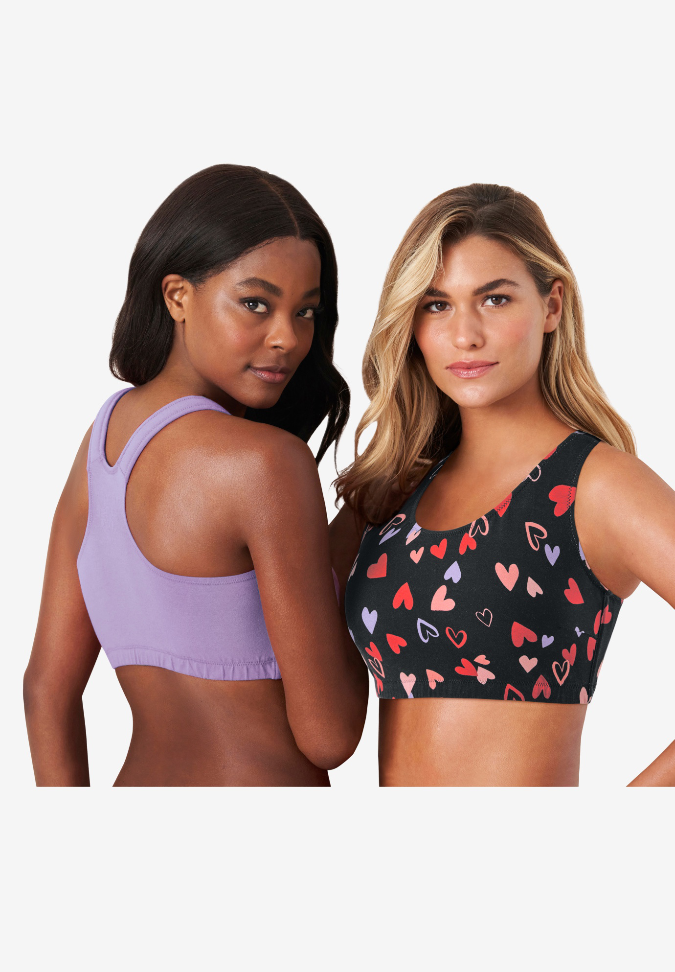 Buy online Pack Of 2 Solid Sports Bra from lingerie for Women by