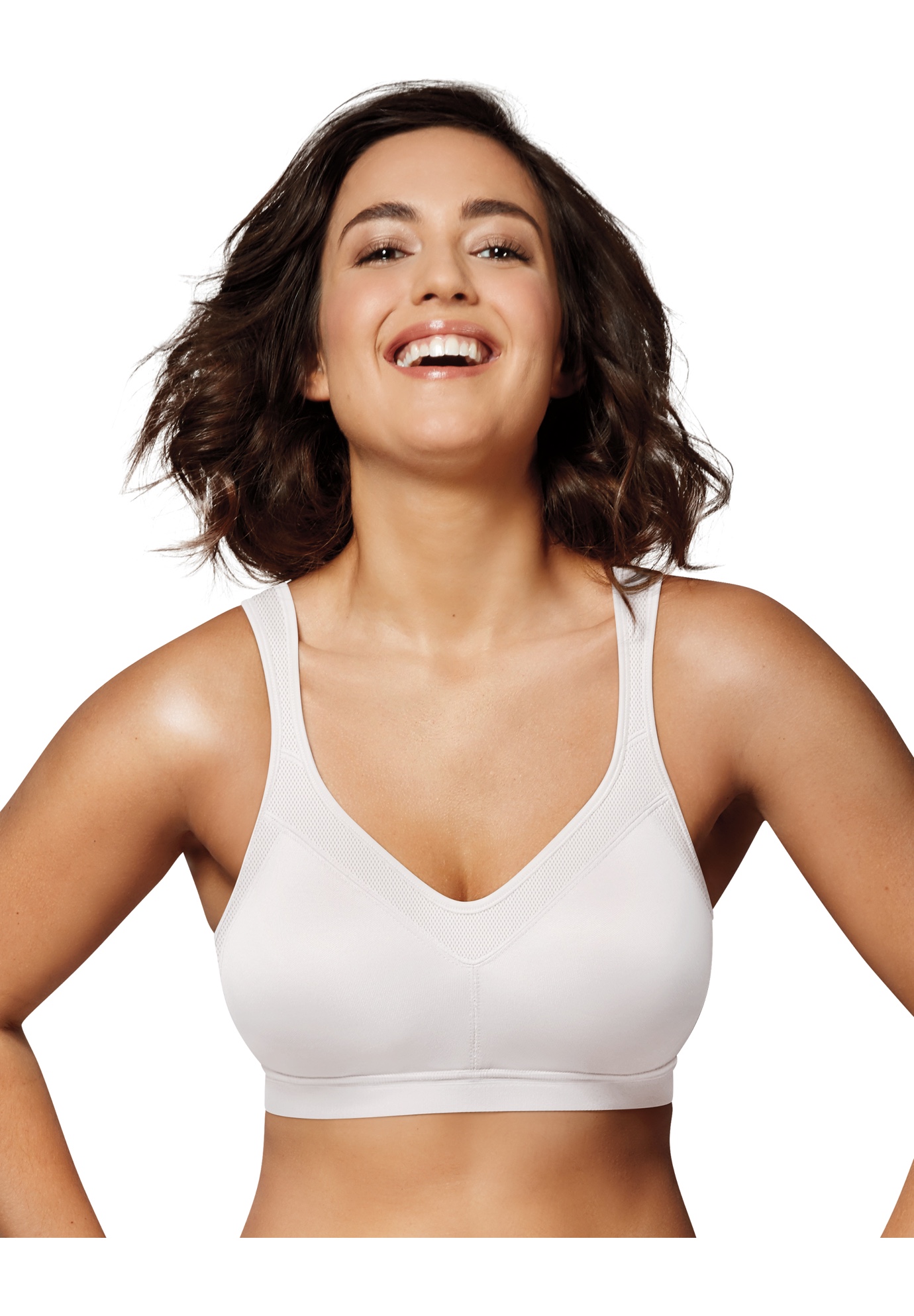 PLAYTEX 18 HOUR WHITE SATIN 4695 FRONT CLOSE FLEX back WIRE FREE